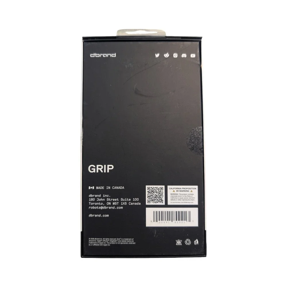 Gg1-U dbrand Grip Grippiest Case with Magsafe for‎ Apple iPhone 17 Pro Max Black